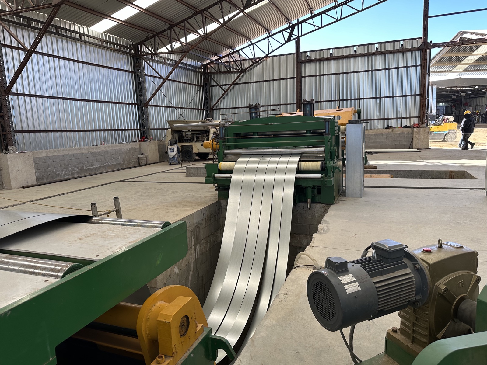 Inside the Cal Steel light gauge steel fabrication facility in Van Nuys.